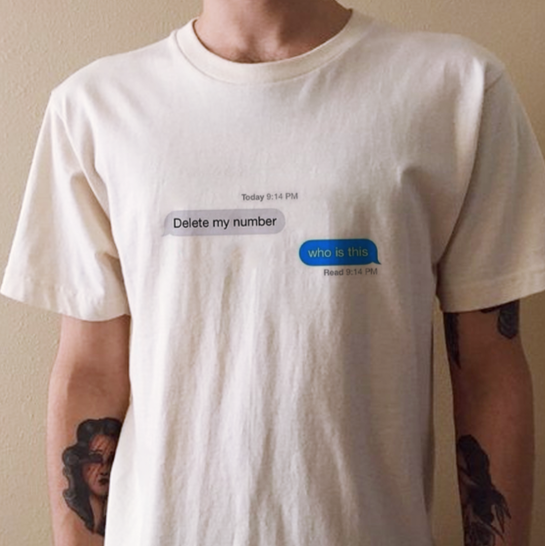 "Delete My Number" Tee by White Market
