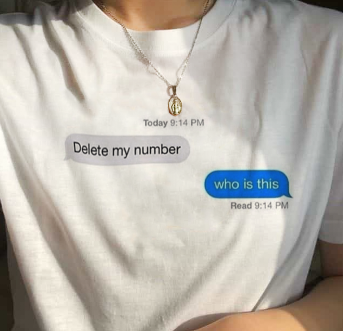 "Delete My Number" Tee by White Market