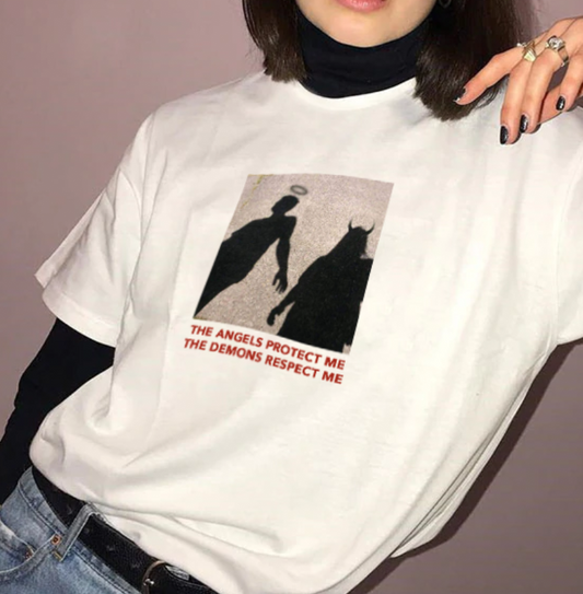"Angels Protect Me" Tee by White Market