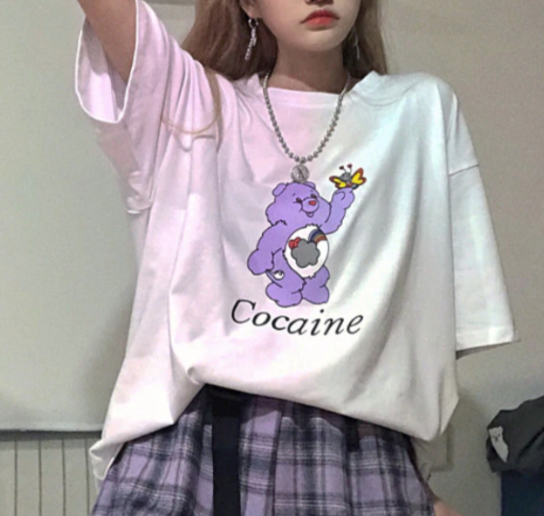 "Cocaine" Care Bear Tee by White Market