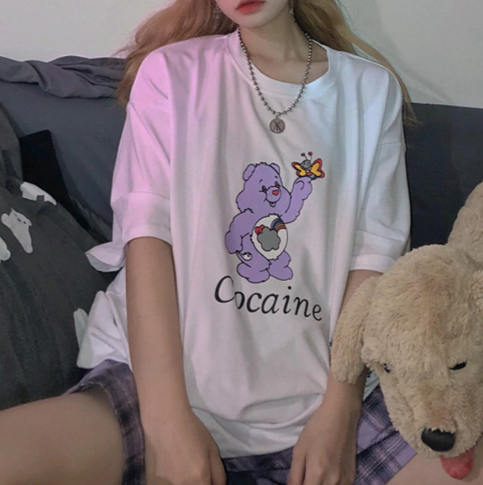 "Cocaine" Care Bear Tee by White Market