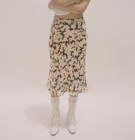 Daisy Midi Skirt by White Market