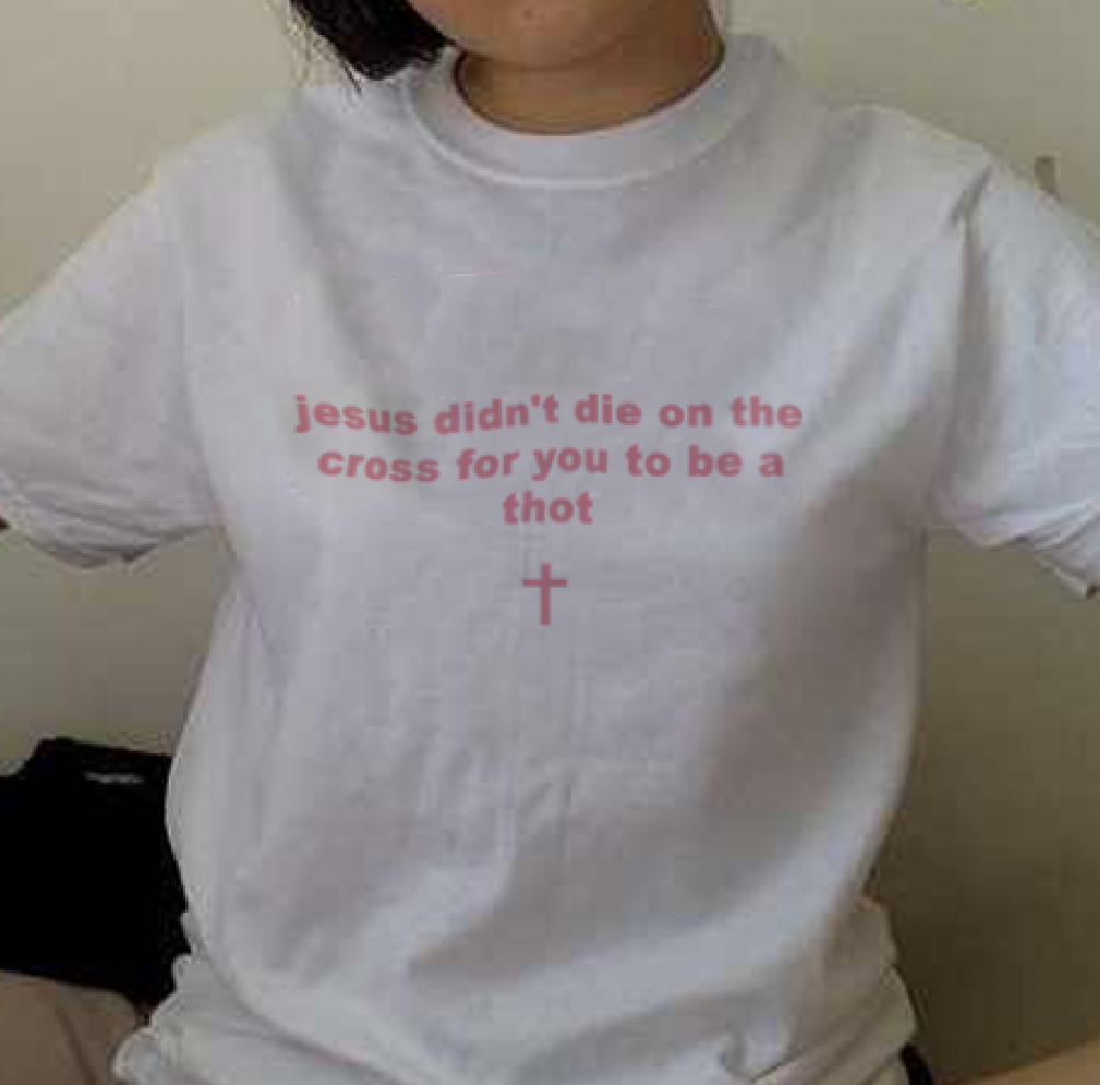 "Don't Be A Thot" Tee by White Market