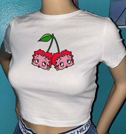 Betty Boop Cherry Tee by White Market