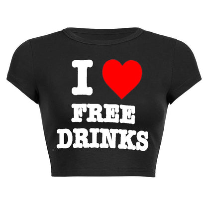 I Love Free Drinks Tee by White Market