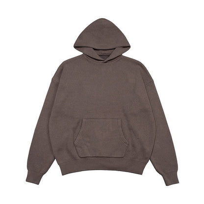 Oversized Knitted Oversized Pullover Hoodie by White Market