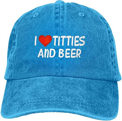 I Love Titties and Beer Hat by White Market