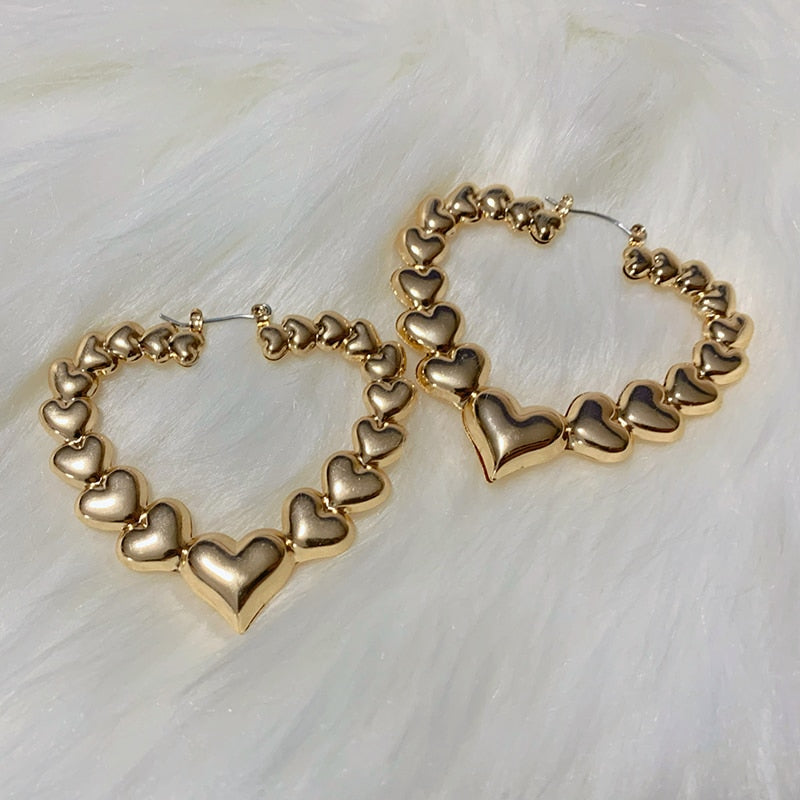 Ring of Hearts Earrings by White Market