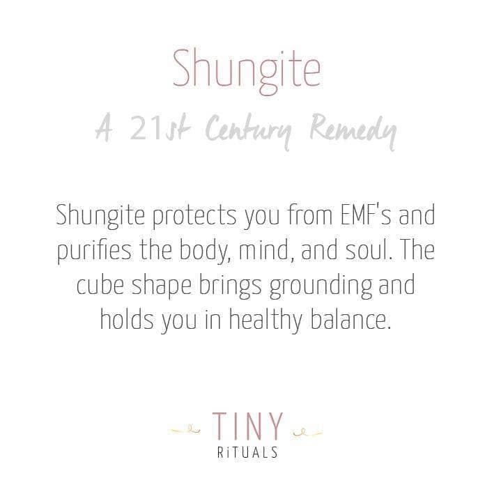 Shungite Worry Stone by Tiny Rituals