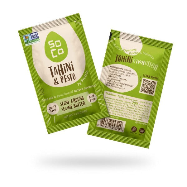 Squeeze Packs: Tahini & Pesto (box of 10) by eatsoco