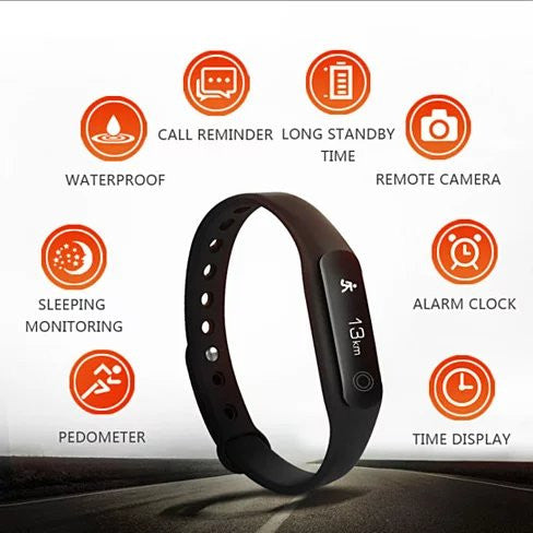 SmartFit Feather Lite Touch Screen Watch and 24/7 Activity Tracker + 1 Free Bonus Band by VistaShops