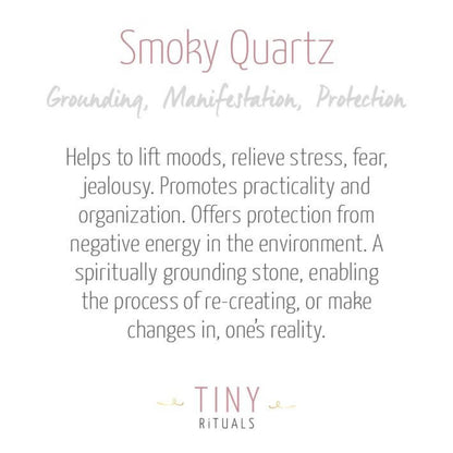 Smoky Quartz Worry Stone by Tiny Rituals