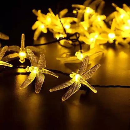 Solar Powered DragonFly LED Light String by VistaShops