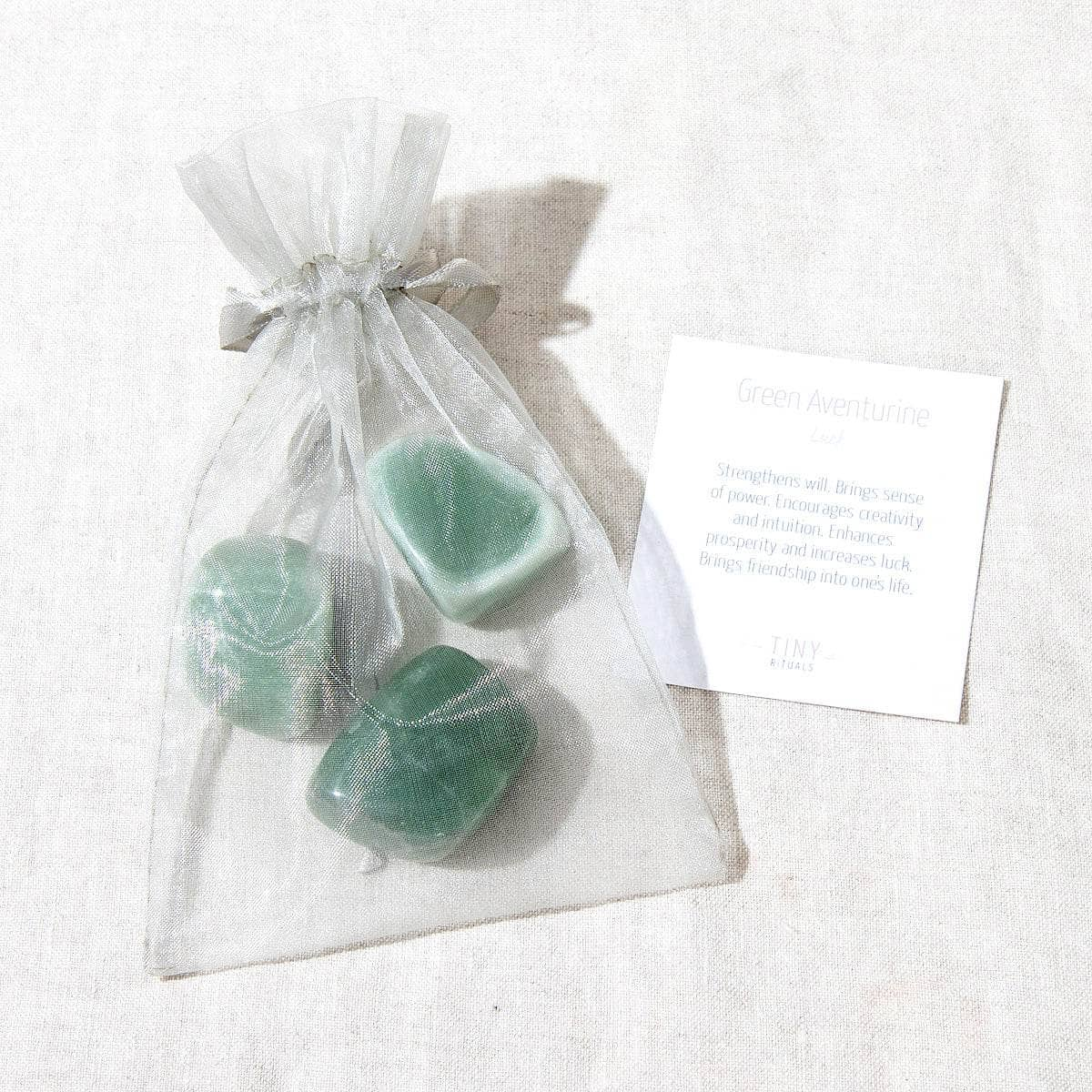 Green Aventurine Stone Set by Tiny Rituals