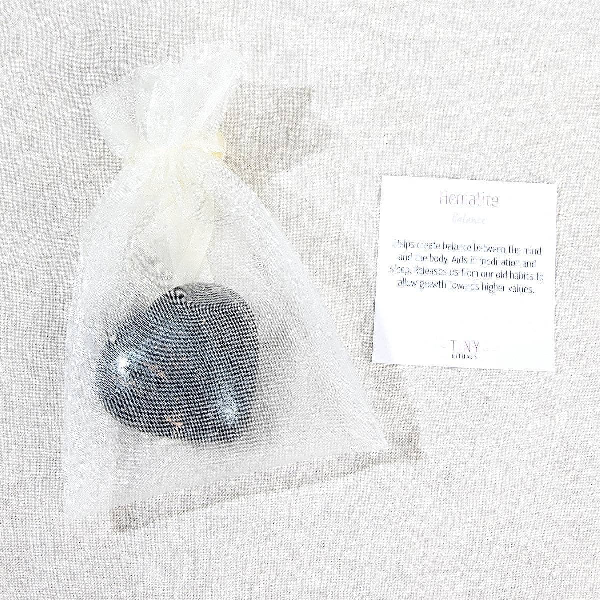 Hematite Heart by Tiny Rituals