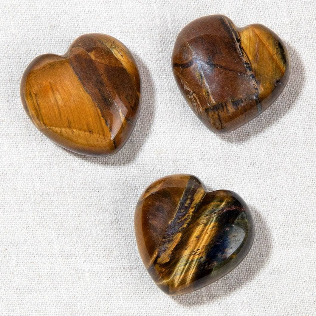 Tiger Eye Mini Heart Set by Tiny Rituals