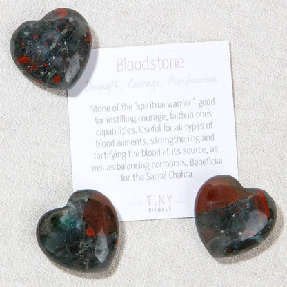 Bloodstone Mini Heart Set by Tiny Rituals