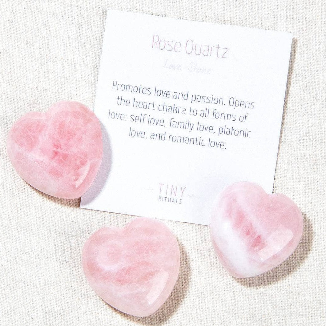 Rose Quartz Mini Heart Set by Tiny Rituals