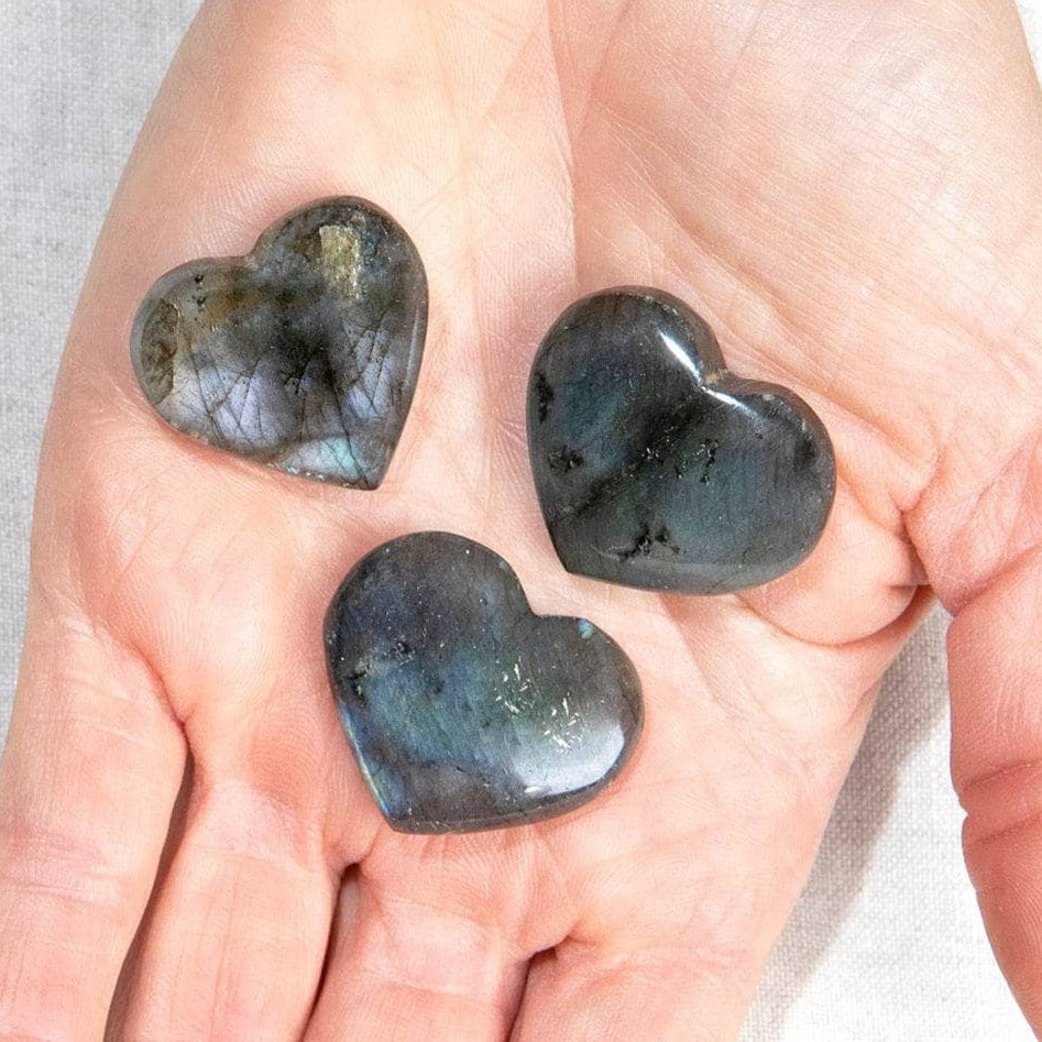 Labradorite Mini Heart Set by Tiny Rituals