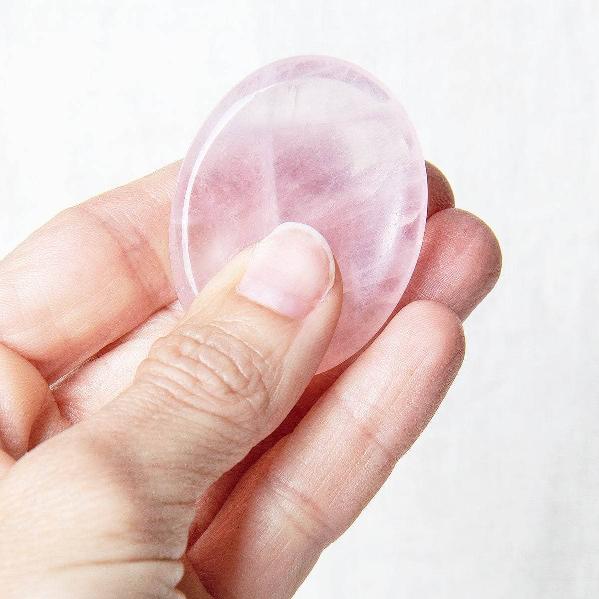 Rose Quartz Worry Stone by Tiny Rituals