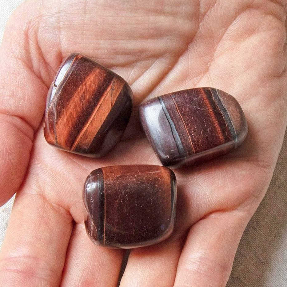 Red Tiger Eye Stone Set by Tiny Rituals