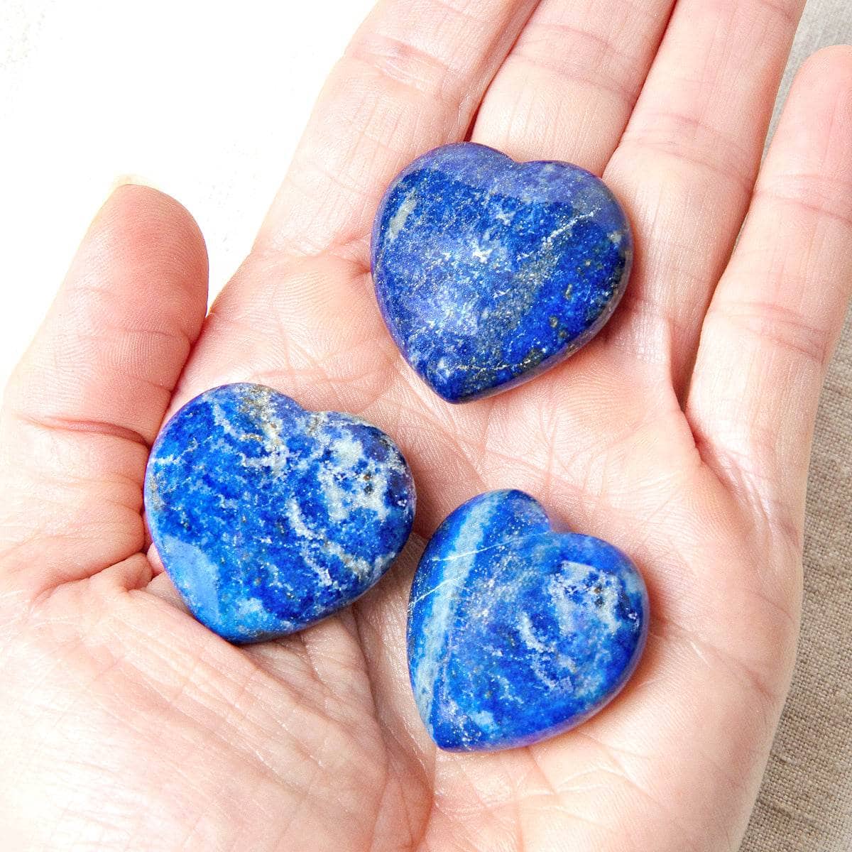 Lapis Lazuli Mini Heart Set by Tiny Rituals