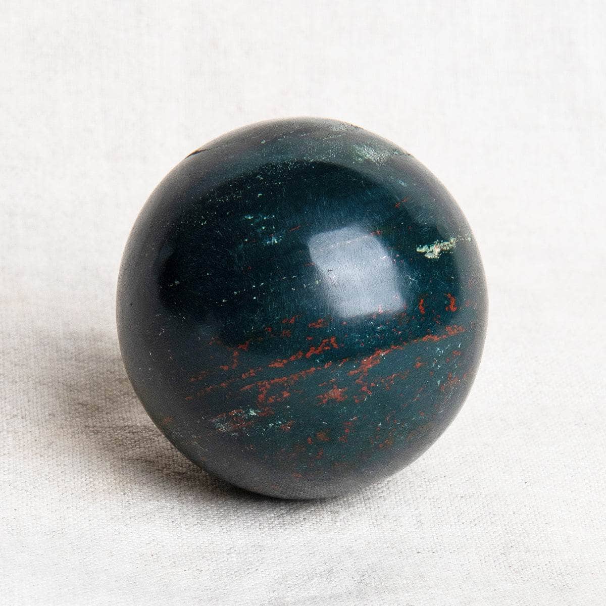 Bloodstone Sphere with Tripod by Tiny Rituals
