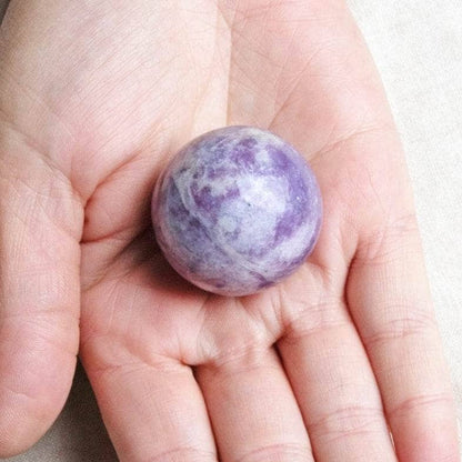 Lepidolite Sphere with Tripod by Tiny Rituals