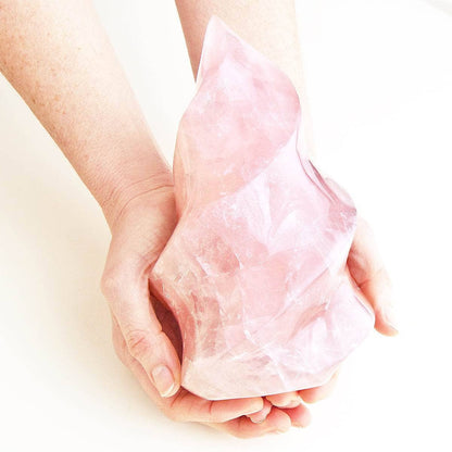 Rose Quartz Flame Crystals by Tiny Rituals