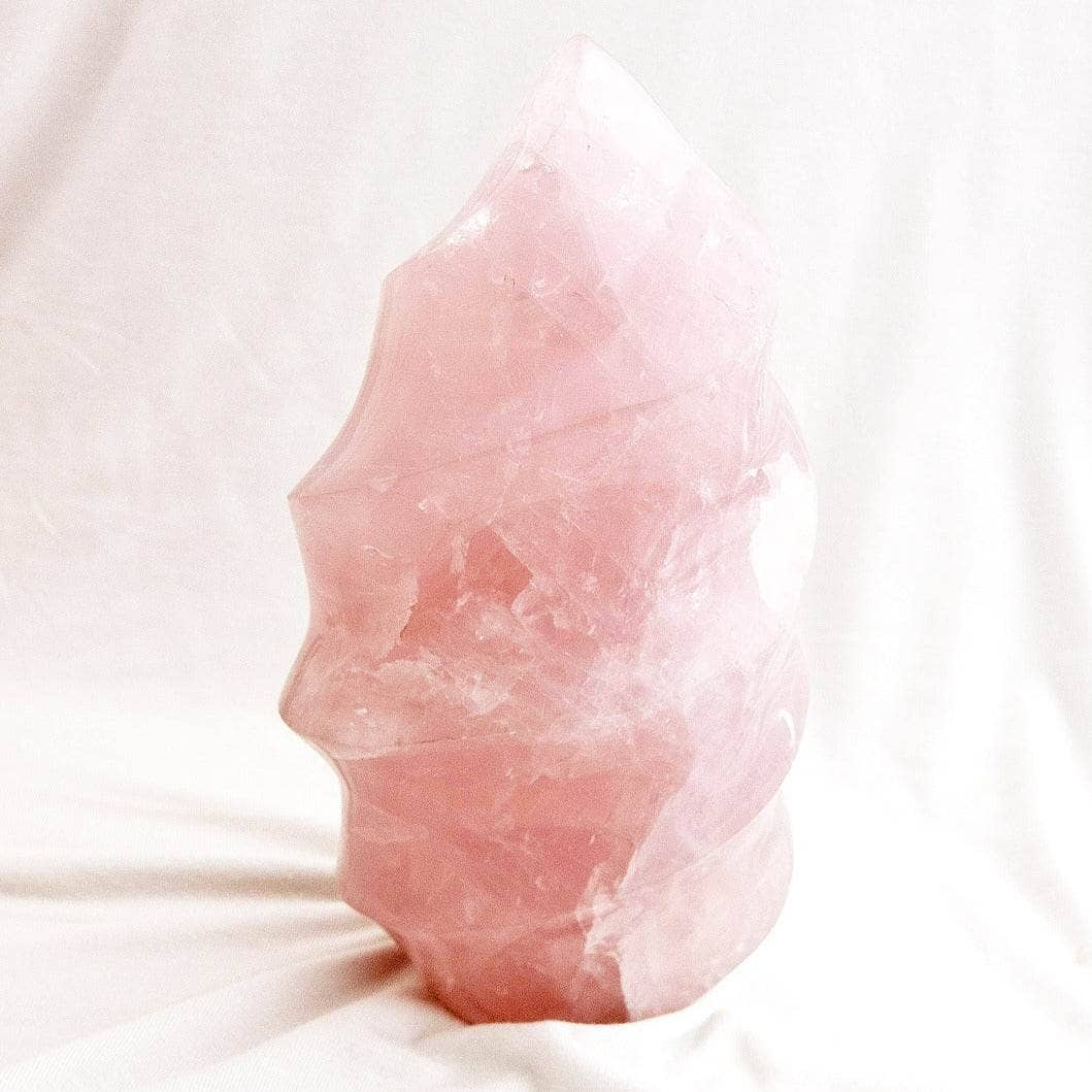 Rose Quartz Flame Crystals by Tiny Rituals