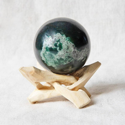 Bloodstone Sphere with Tripod by Tiny Rituals