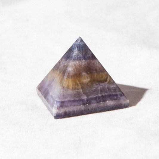 Purple Rainbow Fluorite Pyramid by Tiny Rituals