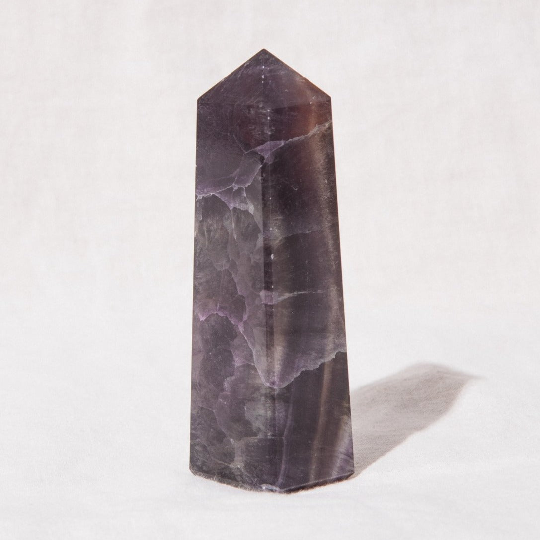 Purple Rainbow Fluorite Tower by Tiny Rituals