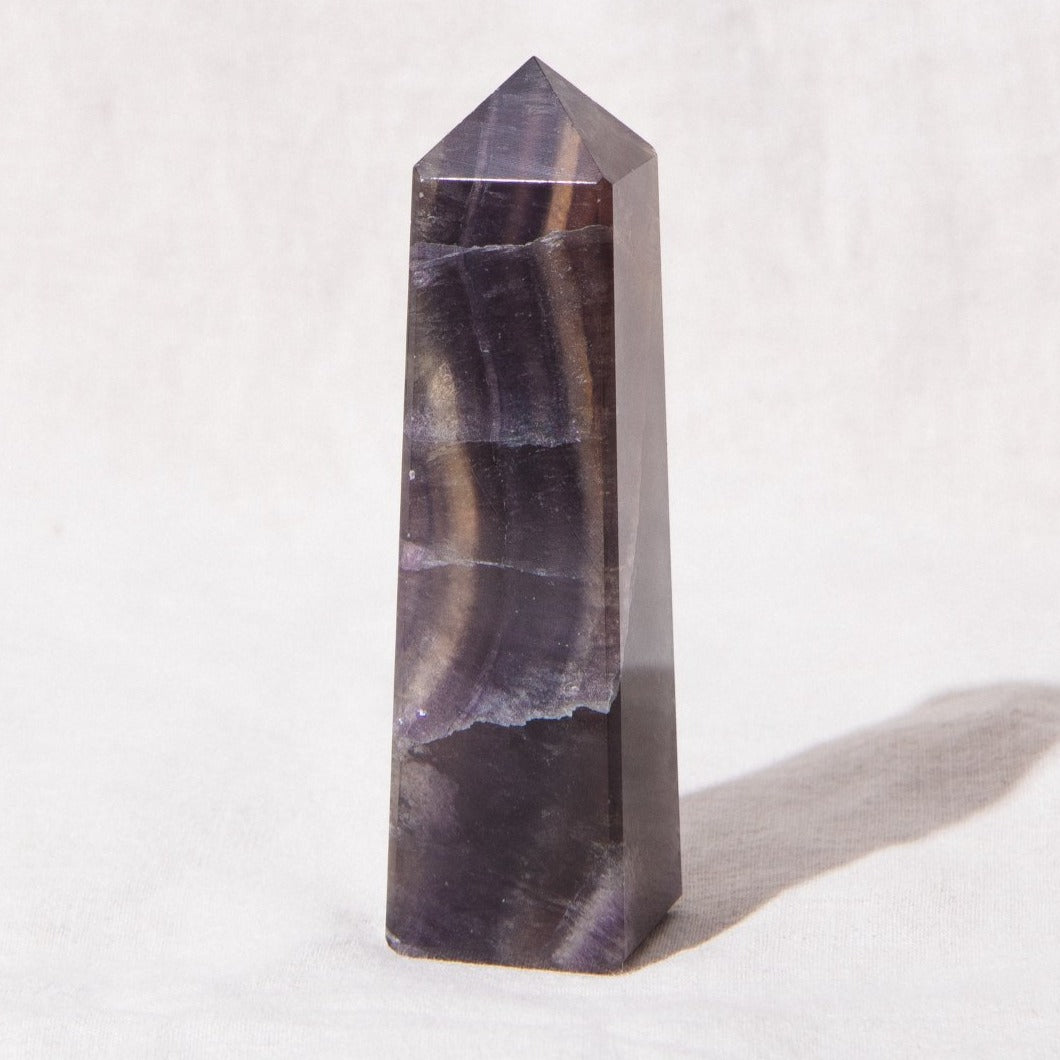 Purple Rainbow Fluorite Tower by Tiny Rituals