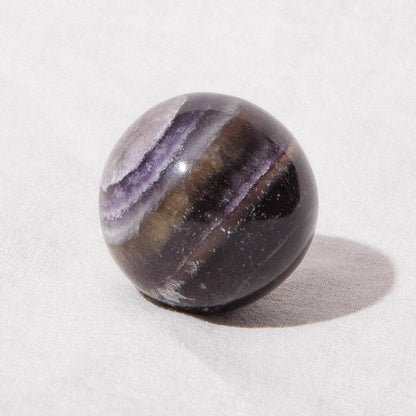 Purple Rainbow Fluorite Sphere with Tripod by Tiny Rituals