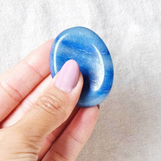 Blue Aventurine Worry Stone by Tiny Rituals