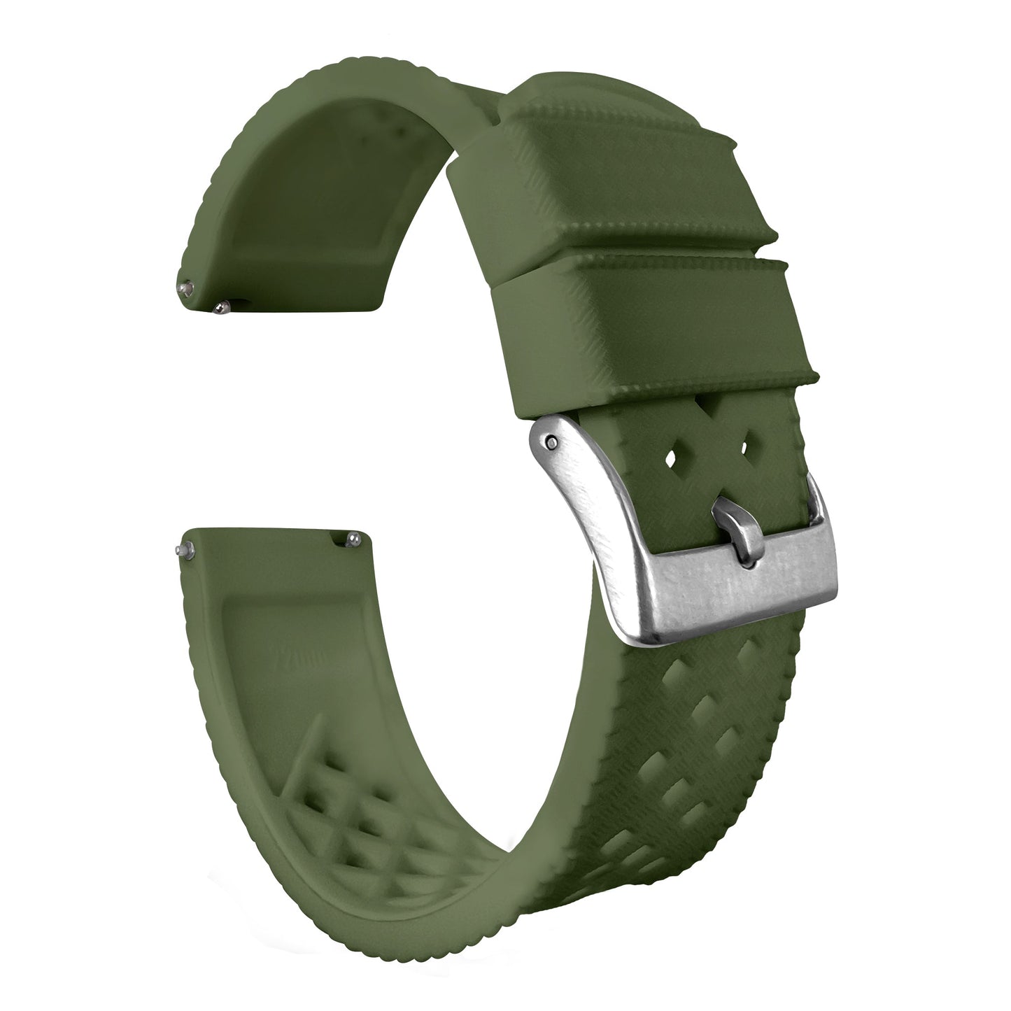 Withings Nokia Activité  and Steel HR | Tropical-Style 2.0 | Army Green by Barton Watch Bands