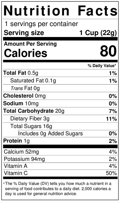 Freeze Dried Mandarin Snack by The Rotten Fruit Box