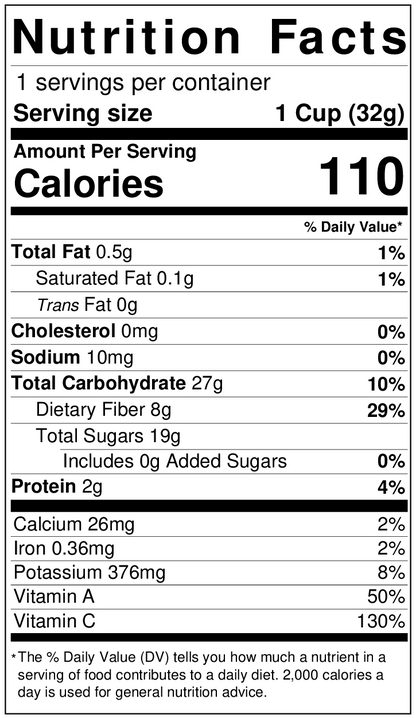 Freeze Dried Orange with Peel Snack Pouch by The Rotten Fruit Box