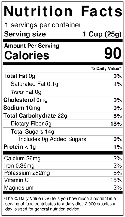 Freeze Dried Pear Snack Pouch by The Rotten Fruit Box