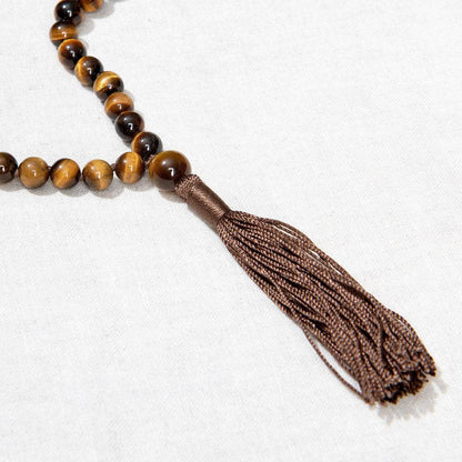 Tiger Eye Mala - High-Energy Gemstones by Tiny Rituals