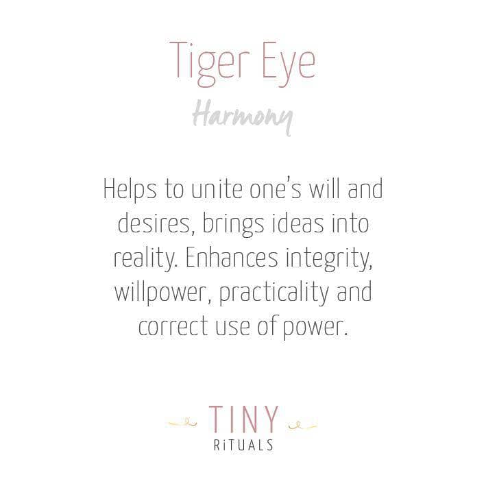 Tiger Eye Worry Stone by Tiny Rituals