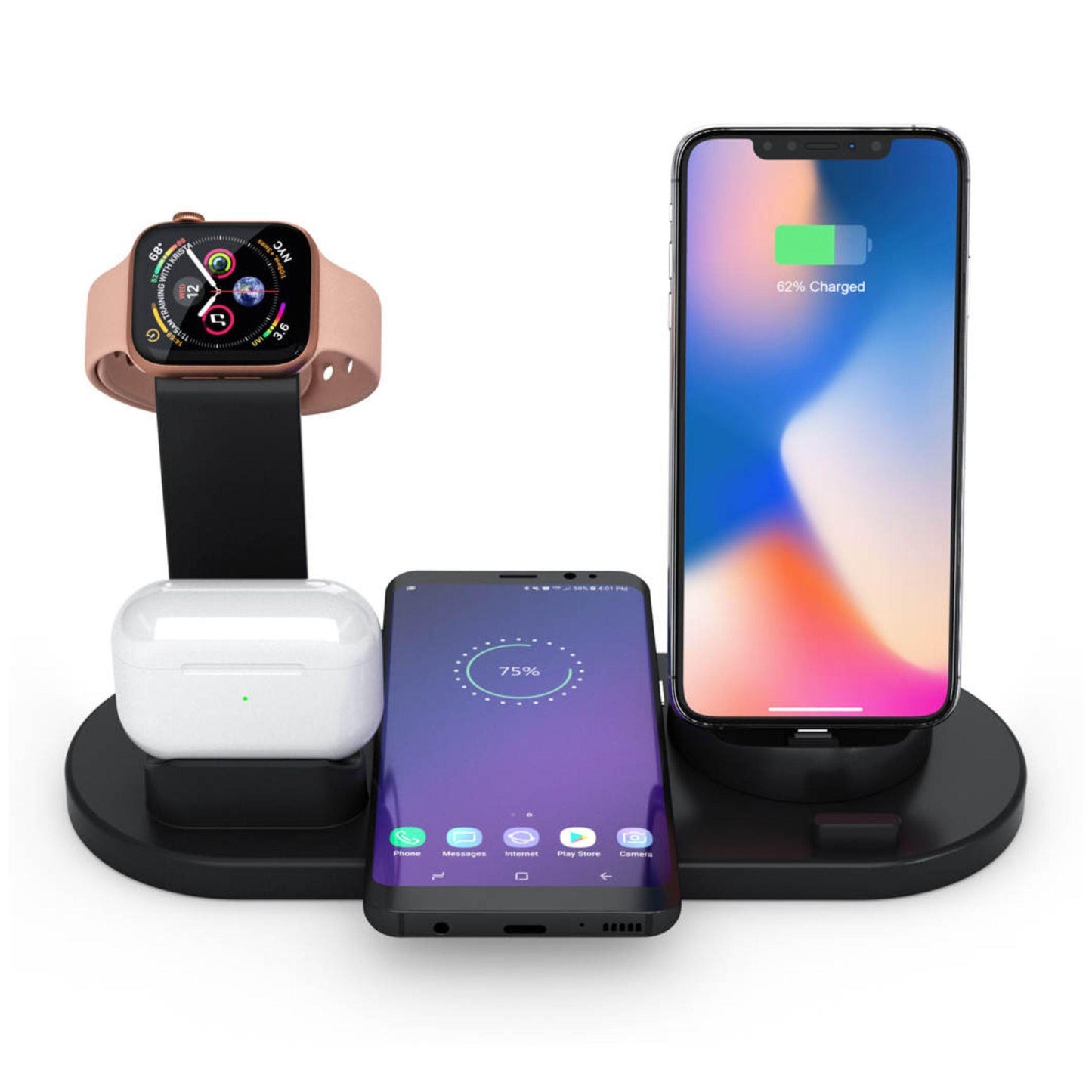 ChargeUp 6-in-1 Wireless Charging Station w/ Watch Charger INCLUDED by VYSN