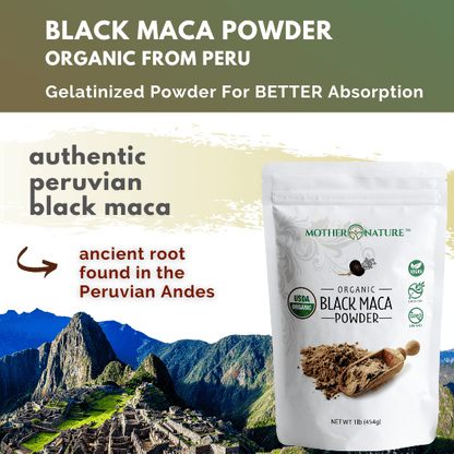 Black Maca Powder by Mother Nature Organics