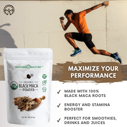 Black Maca Powder by Mother Nature Organics