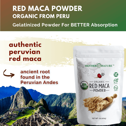 Red Maca Powder by Mother Nature Organics