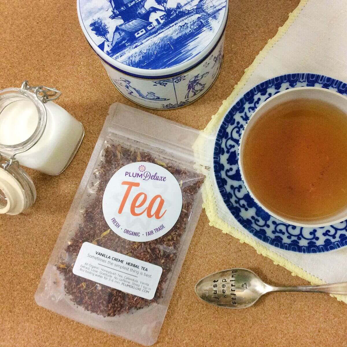 Vanilla Creme Herbal Tea by Plum Deluxe Tea