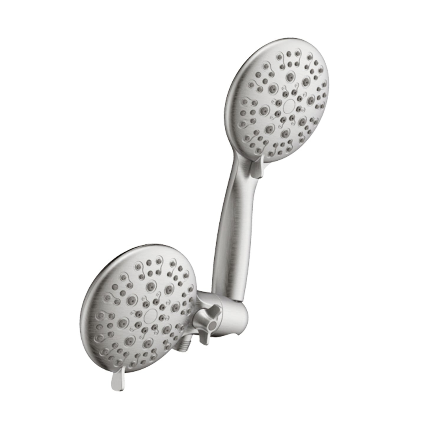 Large Amount of water Multi Function Dual Shower Head - Shower System with 4." Rain Showerhead, 6-Function Hand Shower, Under the water, Brushed Nickel