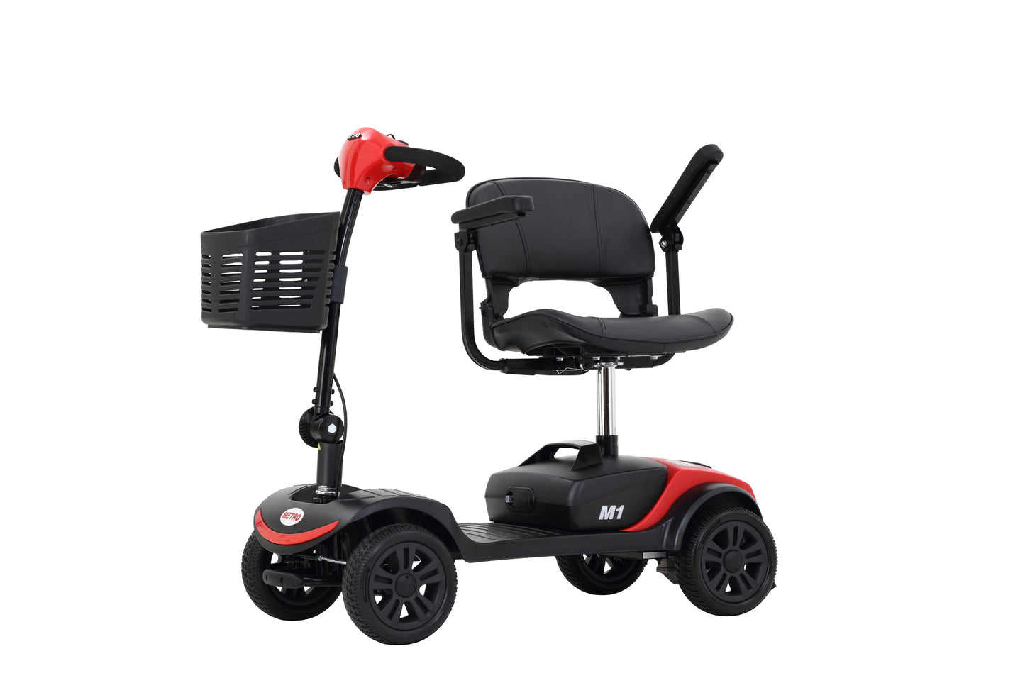 [NO LED LIGHT] Compact Mobility Scooter--Frosted Red