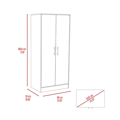 Conway Rectangle Armoire White